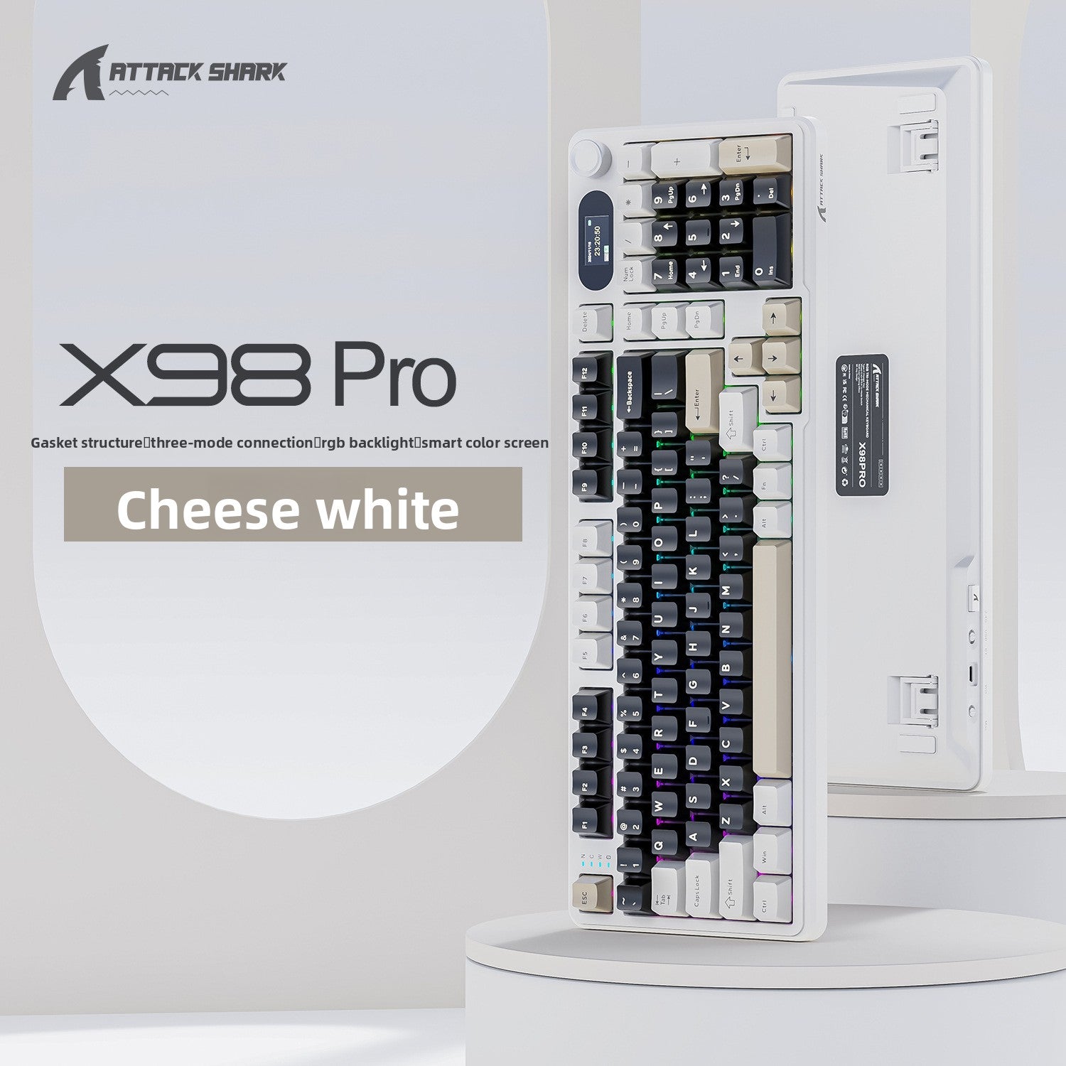 Attack Shark X98Pro Triple Mode RGB Wireless Mechanical Keyboard