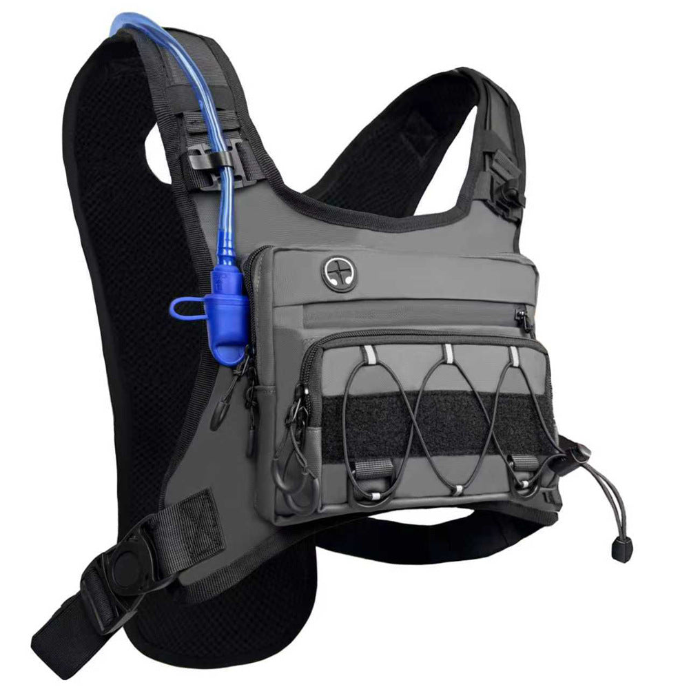 Multi-Functional Tactical Chest Bag with Hydration Pack