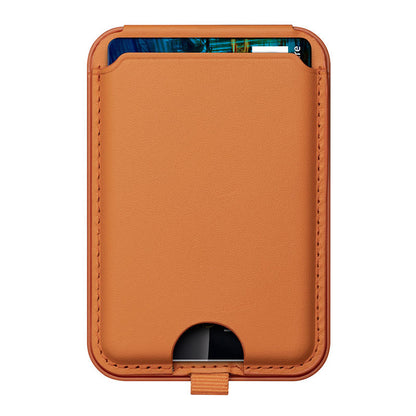 Magsafe Leather Card Holder with Phone Stand