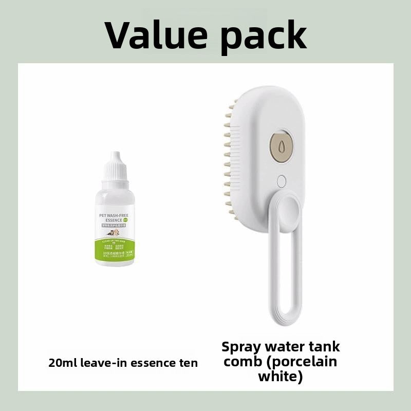 pet spray massage comb dog cat to float hair steam comb to float hair bath-free cat comb
