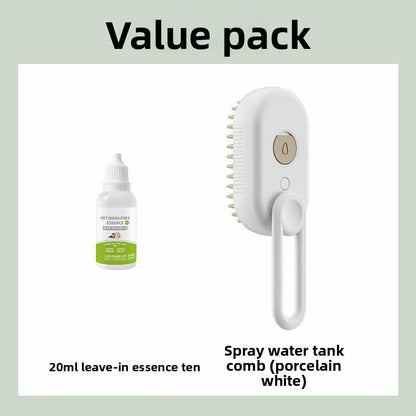 pet spray massage comb dog cat to float hair steam comb to float hair bath-free cat comb