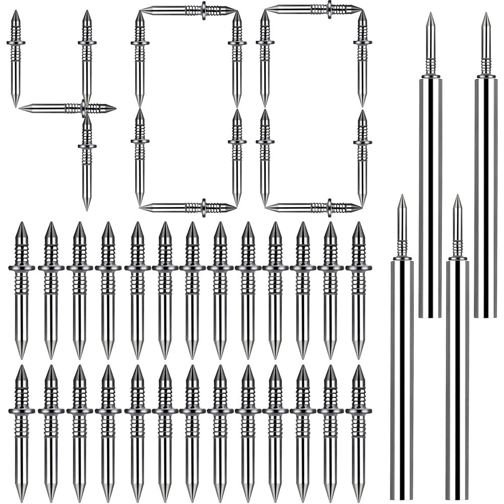 Double Headed Baseboard Seamless Nails with Installation Tool