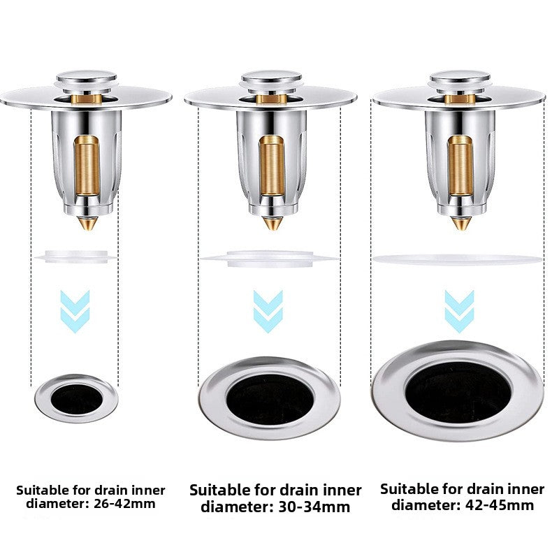 Universal Bounce Drain Core with Filter