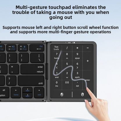 Large Touch Digital Folding Bluetooth Keyboard