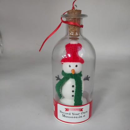 Christmas Tree Message Recording Bottle