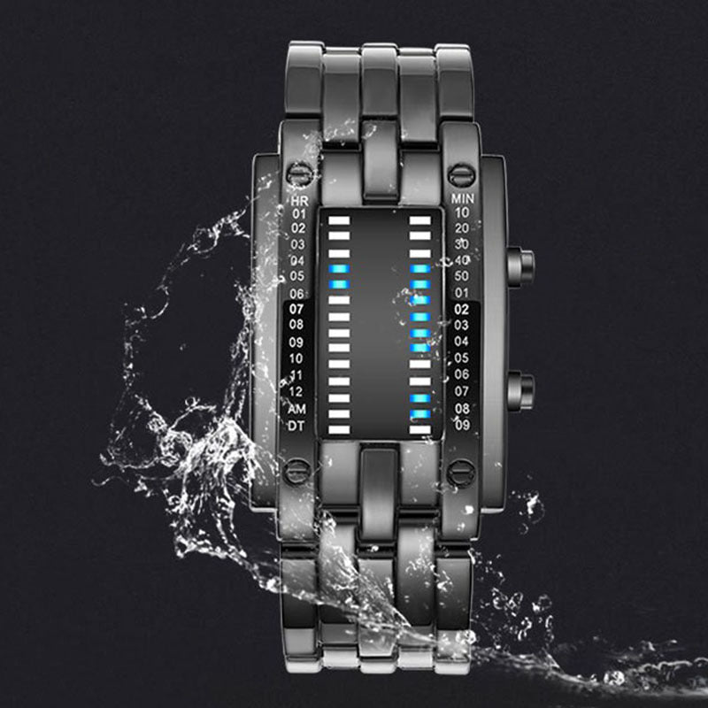 Digital Dual-Line Wrist Watch