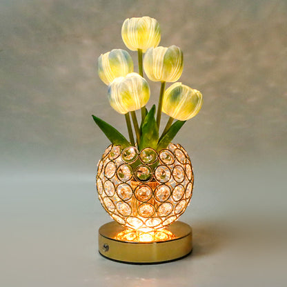 Tulip Crystal Table Night Light