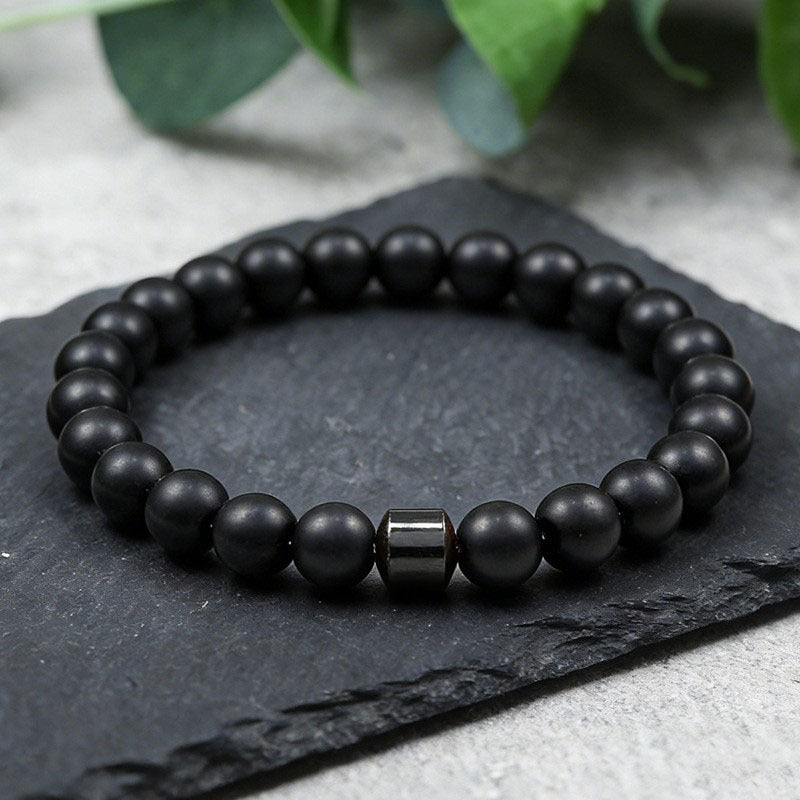 8mm Natural Stone Bracelet Handmade Round Beads