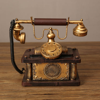 Vintage wrought iron telephone ornaments