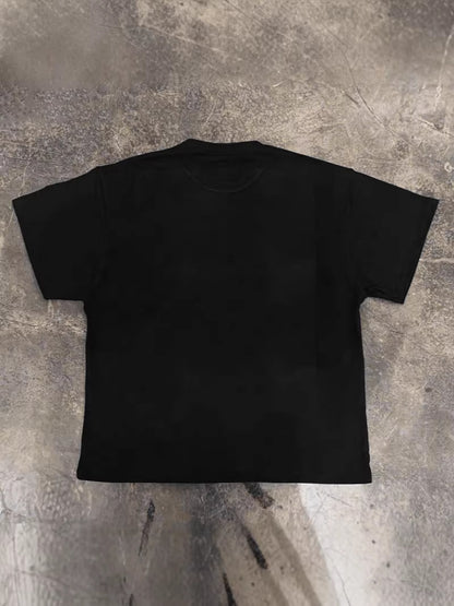 Oversize Graphic Print Cotton T-Shirt