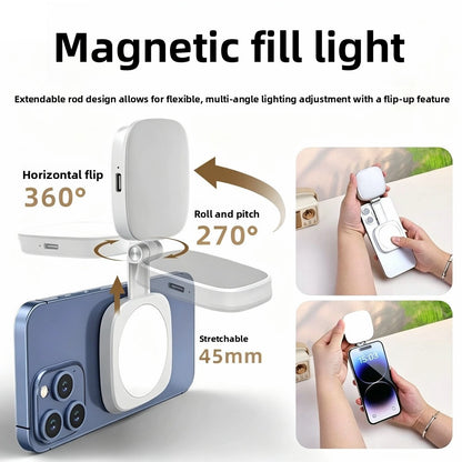Phone Light with Mirror and Stand