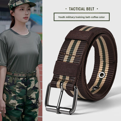 Mens Automatic Buckle Canvas Belt