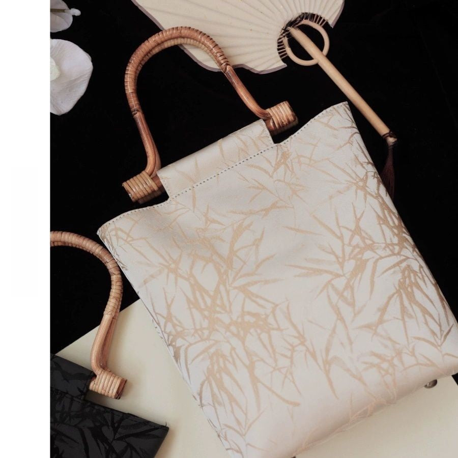 Retro Chinese Style Bamboo Handbag
