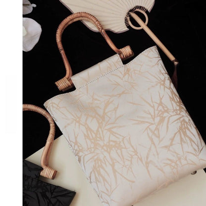 Retro Chinese Style Bamboo Handbag