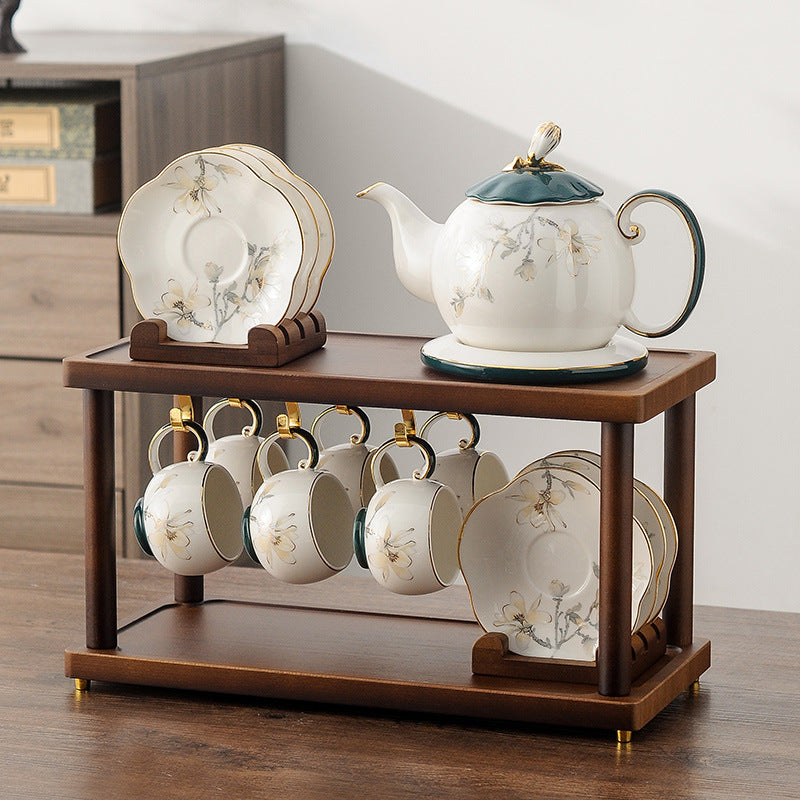 New Chinese-style tea set, luxury living room afternoon tea set including teapot and teacups
