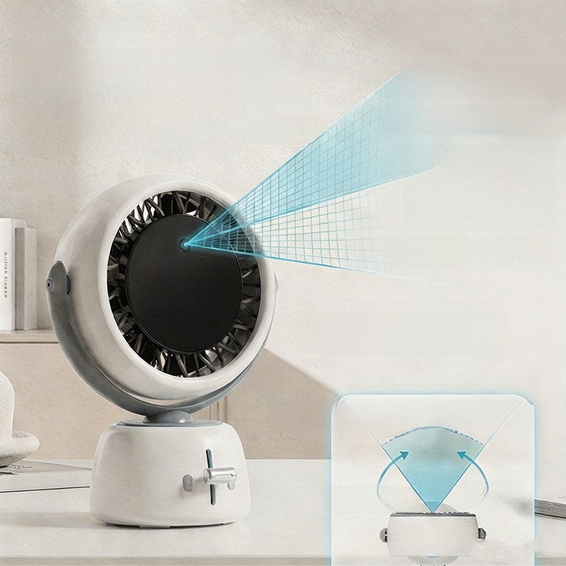 AI Facial Recognition Smart Desktop Fan with Digital Display
