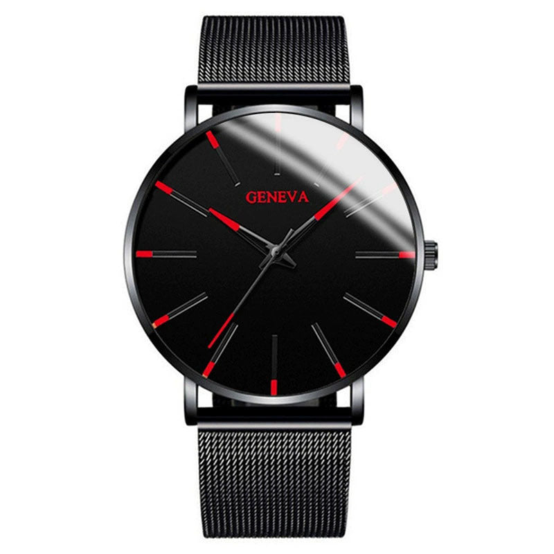 Quartz Watch with Alloy Mesh Strap