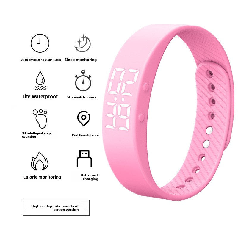 Multifunctional Digital Sports Watch with Silent Alarm