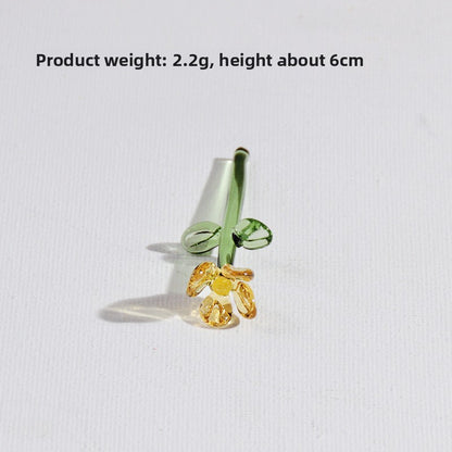 Handmade Glass Simulation Flower Decoration
