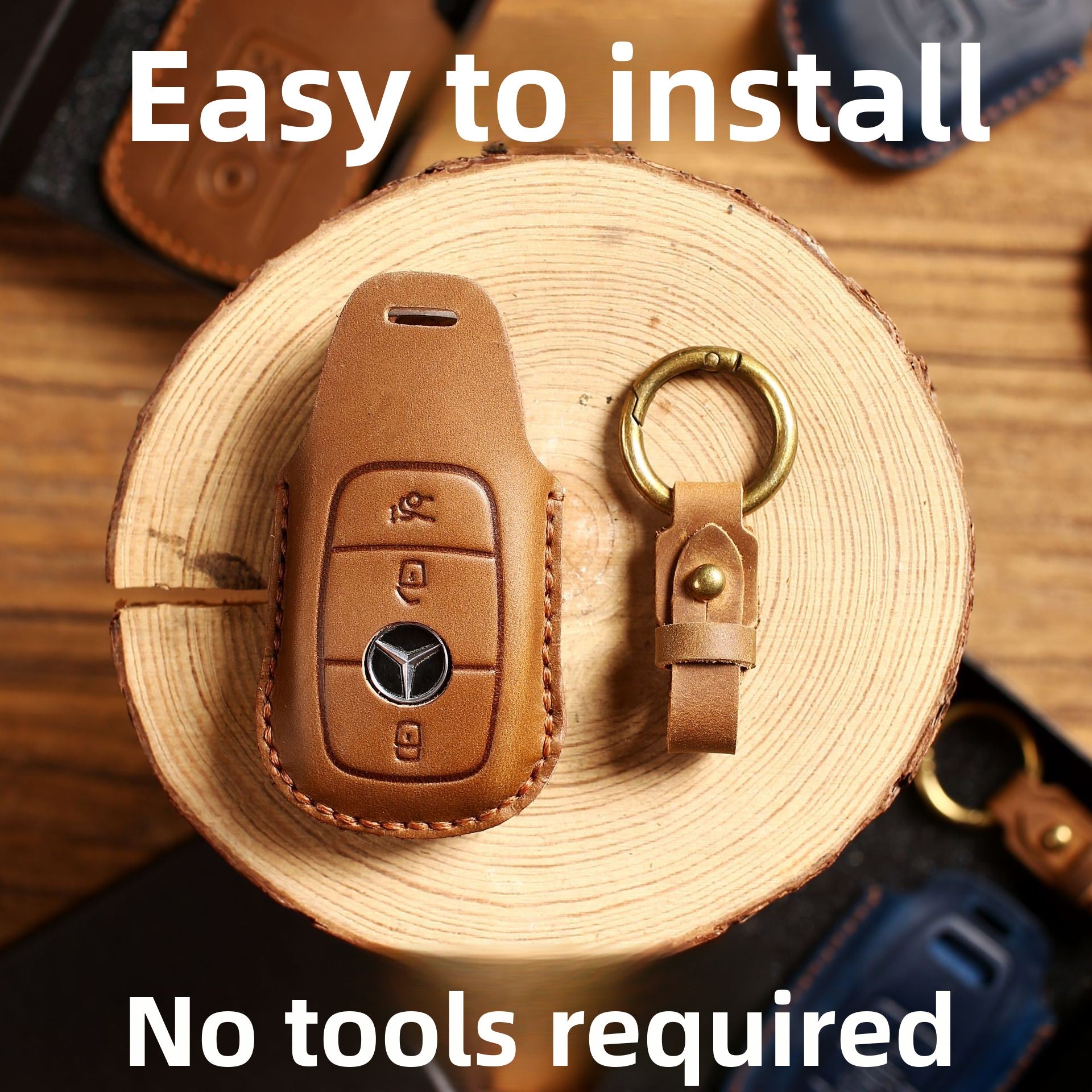 Key Cover High-End Men's Genuine Leather Car Accessories Key Bag
