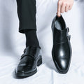 Classic Buckle Leather Shoes for Men