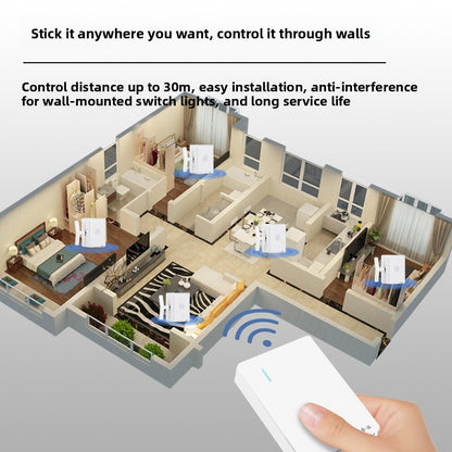 Rechargeable Wireless Remote Control Switch for Home Lighting