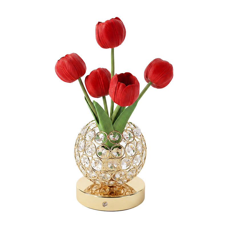 Tulip Crystal Table Night Light