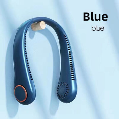 USB Charging Silent Leafless Hanging Neck Fan