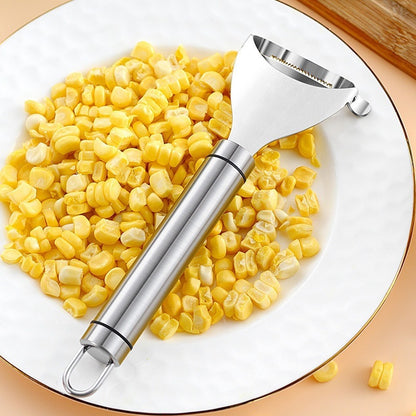 Stainless steel corn scraper