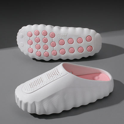 Men Women Summer EVA Non-Slip Massage Closed Toe Slippers