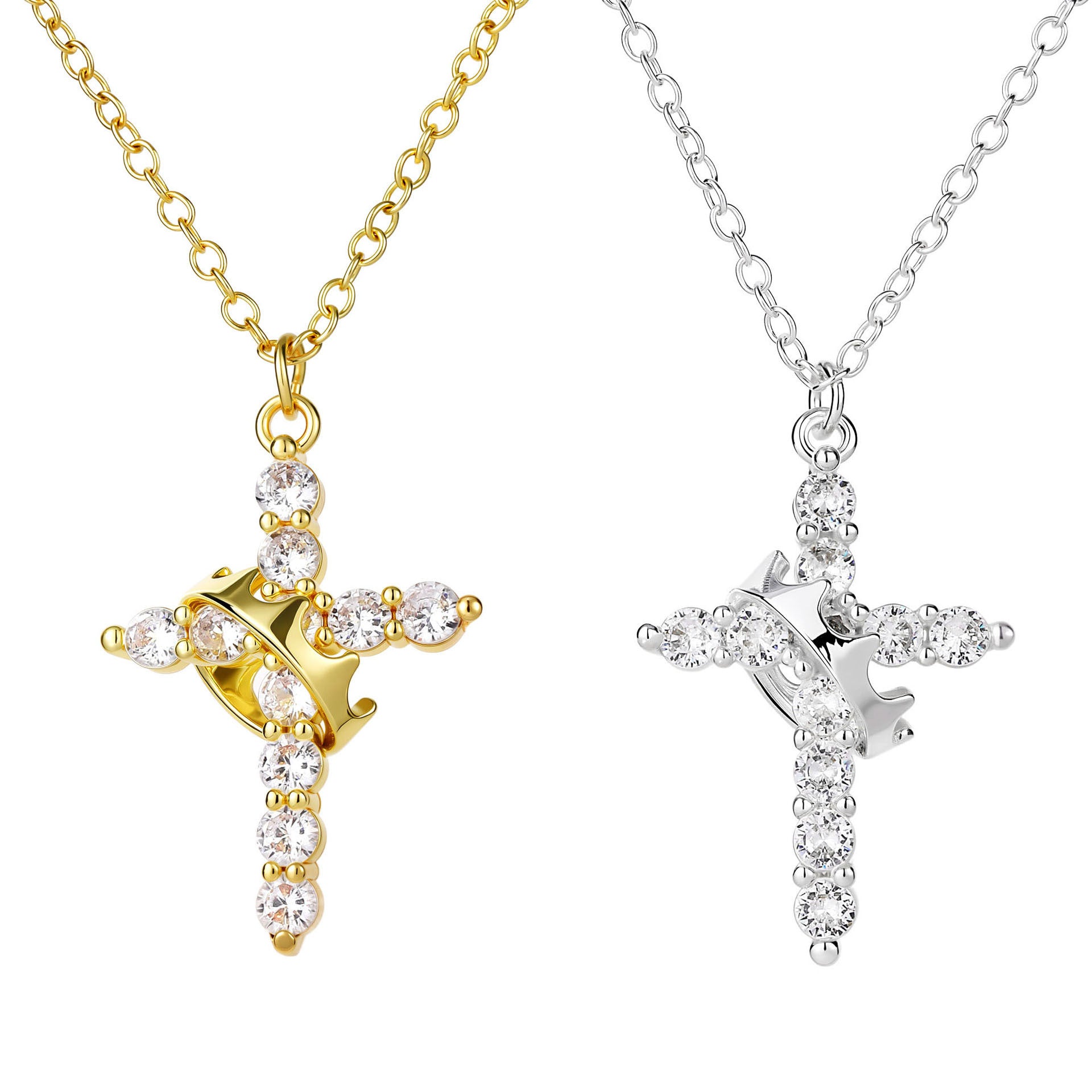 Personalized cross necklace