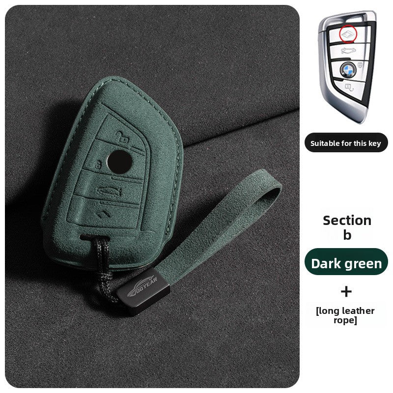 Suede Key Cover with Strap