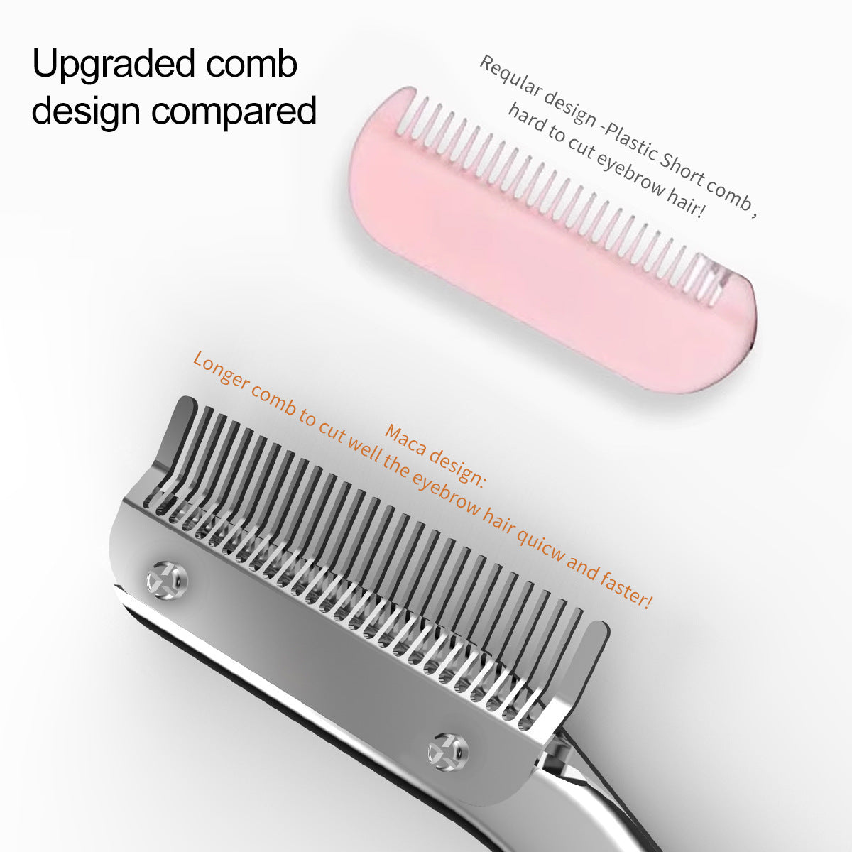 Eyebrow Trimming Scissors with Eyebrow Comb