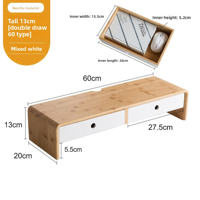 Bamboo Computer Monitor Riser