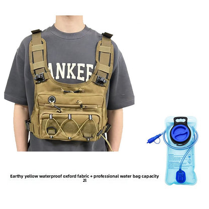 Multi-Functional Tactical Chest Bag with Hydration Pack