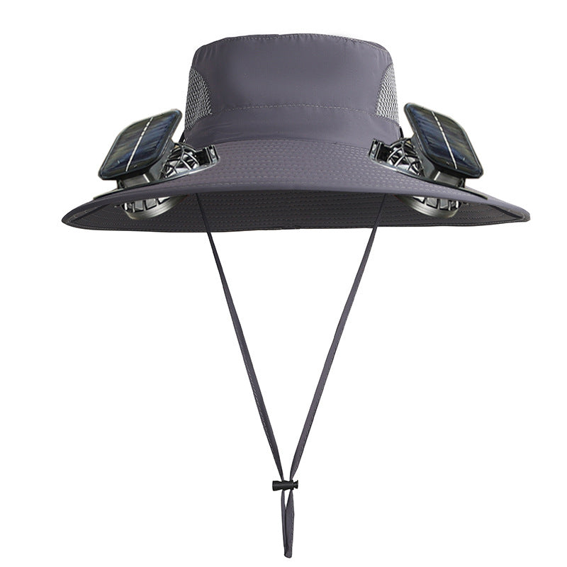 Sun Protection Visor Solar Fan