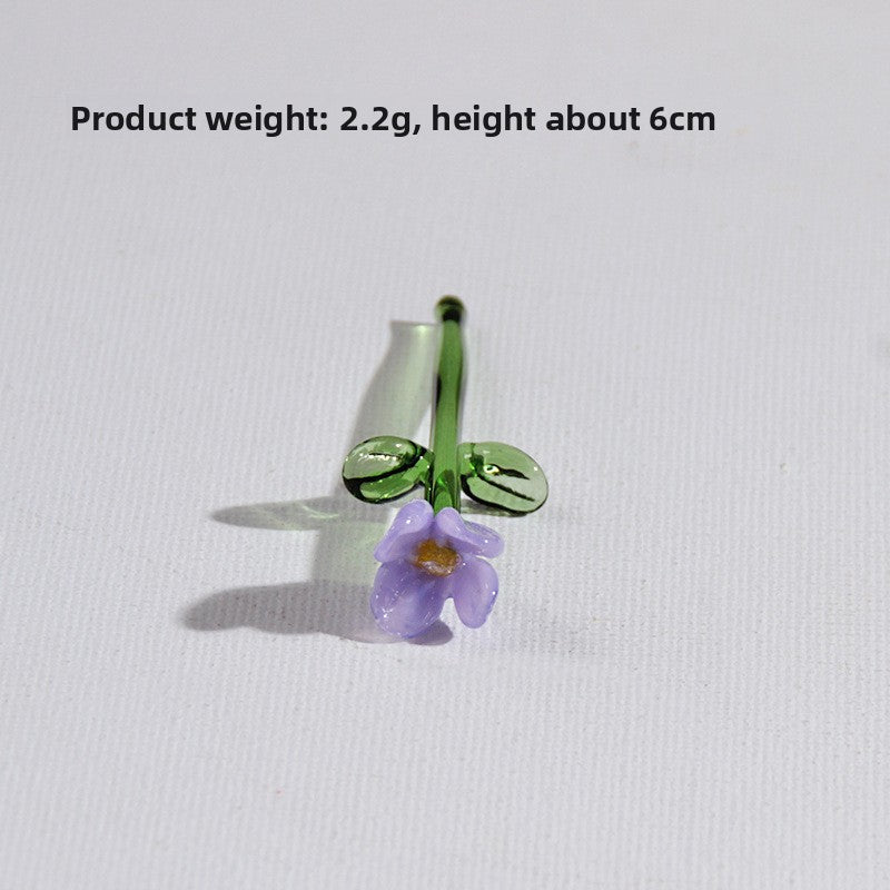 Handmade Glass Simulation Flower Decoration