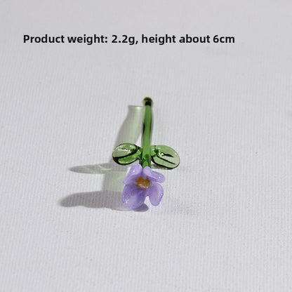 Handmade Glass Simulation Flower Decoration
