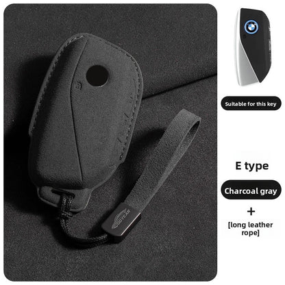 Suede Key Cover with Strap