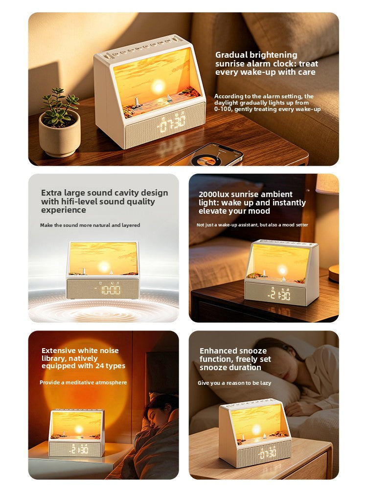 Sunrise Simulation Alarm Clock with Bluetooth Speaker