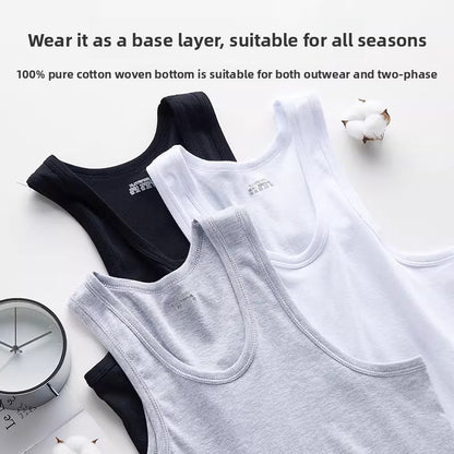 Pure Cotton Mens Sleeveless Vest