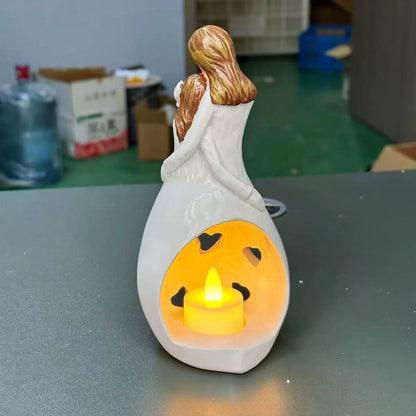 LED Resin Hug Candle Holder