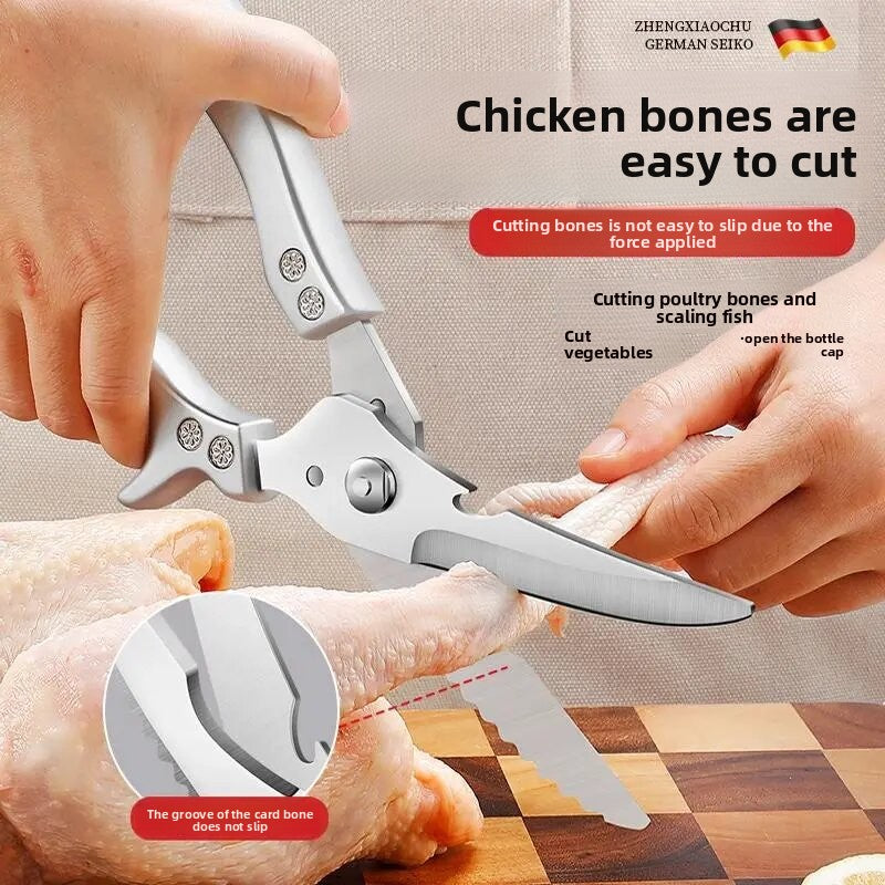 German Stainless Steel Kitchen Scissors for Poultry