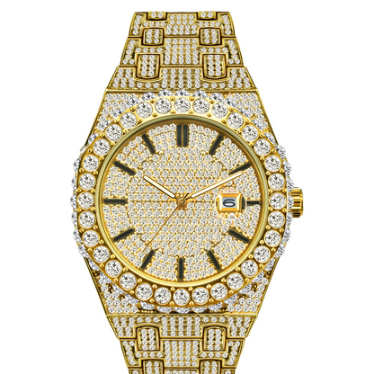 Luxury Men Quartz Watch Full Diamond