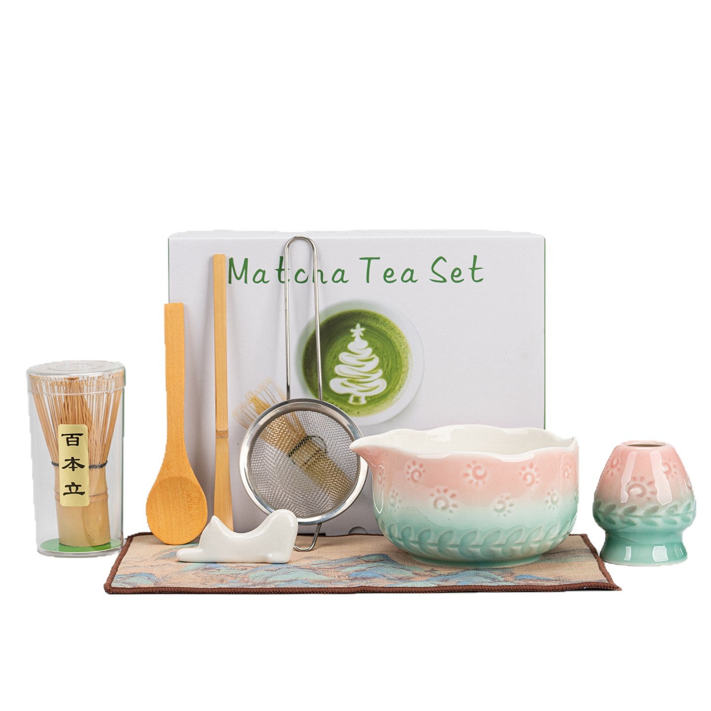 Sun and Wheat Ear Matcha Bowl