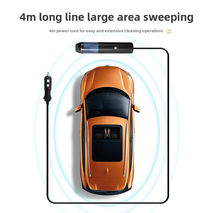Car-Mounted Direct-Plug Vacuum Cleaner with Wireless Charging