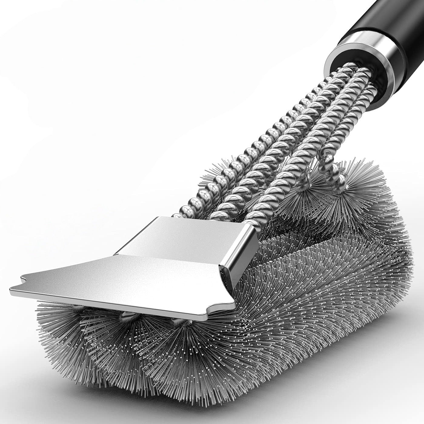 BBQ Grill Cleaning Brush Set Wire Brush with Scraper