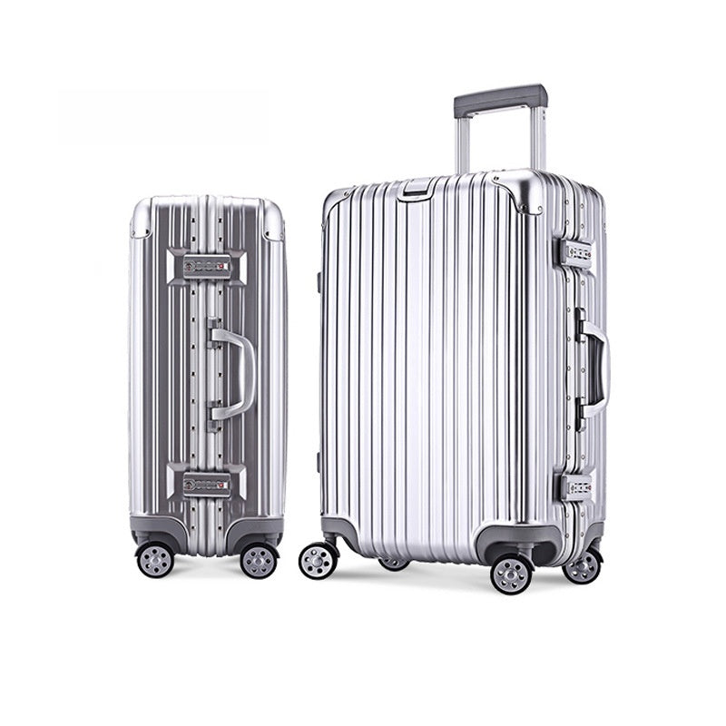 Luggage Suitcase with Aluminum Frame, Carry-On Suitcase, Trolley Suitcase, 20/24/ 28inch Three-Piece Set, Travel Suitcase, Password Lock Suitcase, Manufacturer Wholesale
