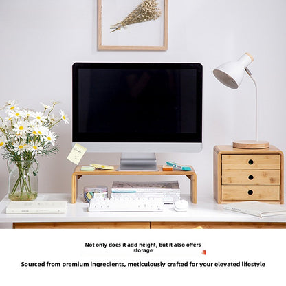 Bamboo Computer Monitor Riser
