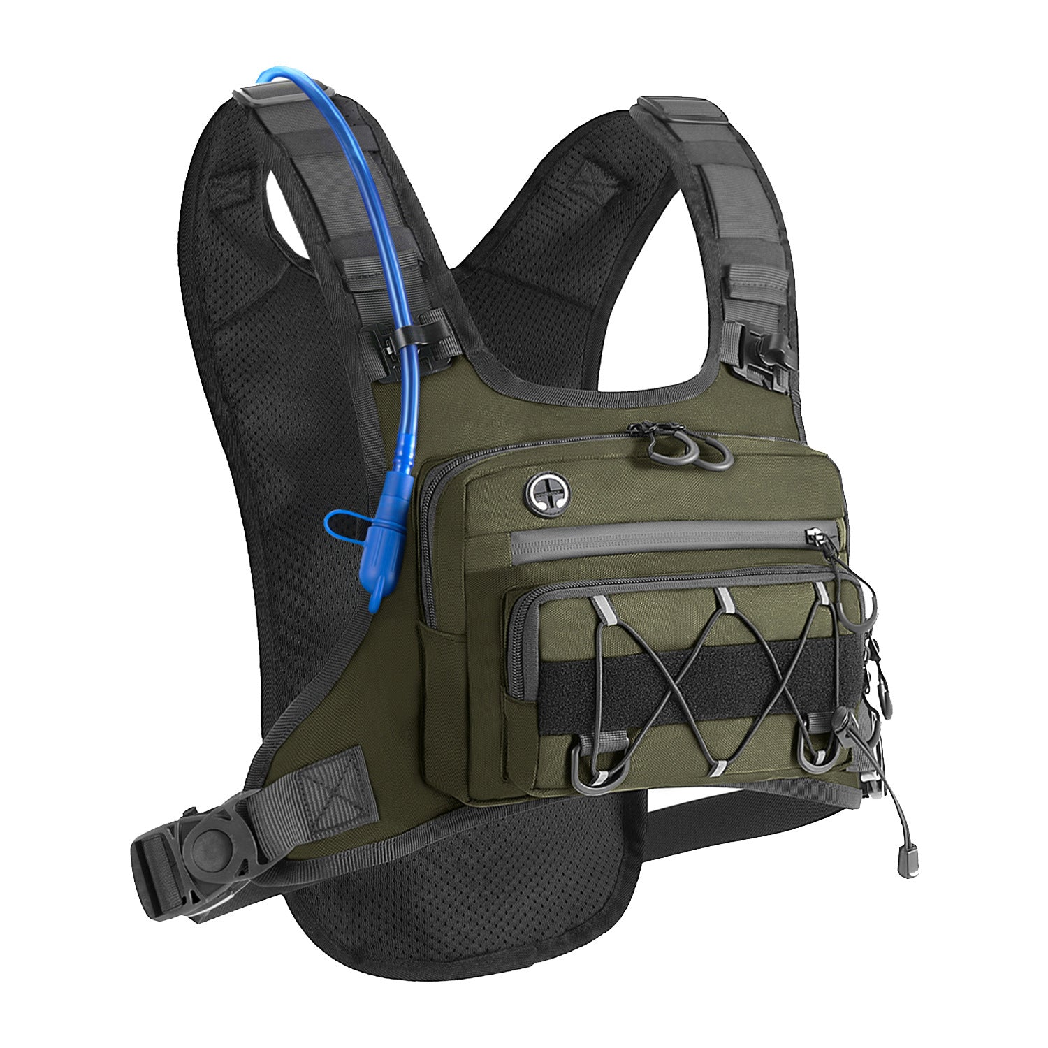 Multi-Functional Tactical Chest Bag with Hydration Pack